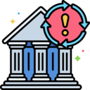 business and finance,banking,warning,bank,exclamation mark,operational risk